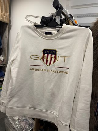 Sudadera GANT Blanca  talla S American Sportswear
