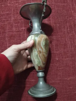 Antico Vaso peltro onice
