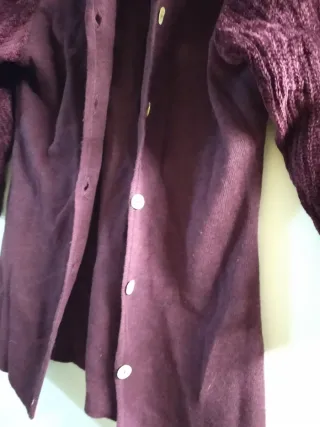 Cardigan lana merino e viscosa maniche 3/4