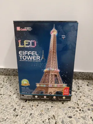 Puzzle 3D CubicFun Torre Eiffel LED