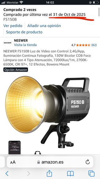 OFERTA NEEWER FS150B Luz de Video