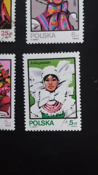 Sellos Polonia Trajes Regionales - lote 4
