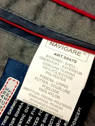 Giaccone blu XXXL con cappuccio removibile