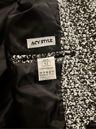 Cappotto ACY Style Uomo Grigio Tg. 52