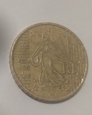 Moneda 50 céntimos Francia 1999 La Sembradora
