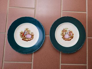 Coppia piatti decorativi inglesi