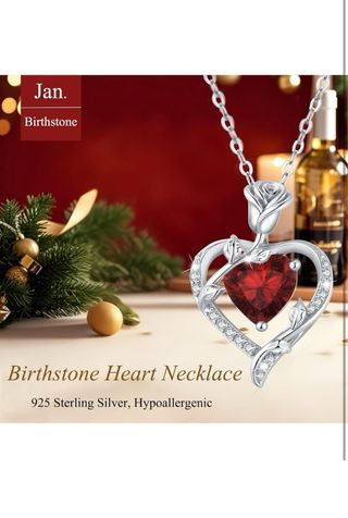 Collar Corazón Plata Ley 925