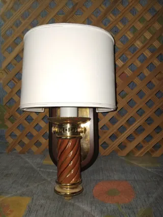 Apliques vintage madera y metal