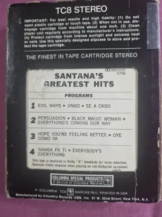 Santana Greatest Hits 8 Pistas