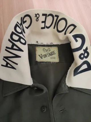 Camicia Vintage Dolce & Gabbana Militare Verde