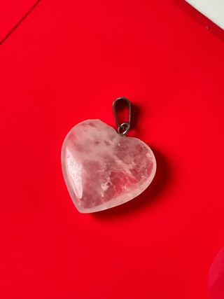 Dije corazon piedra accesorio colgante
