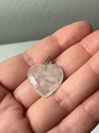 Dije corazon piedra accesorio colgante