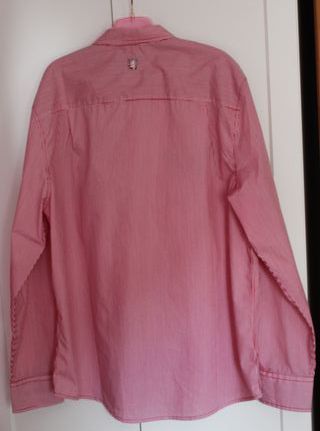 Camisa Smog Rayas Rojas y Blancas