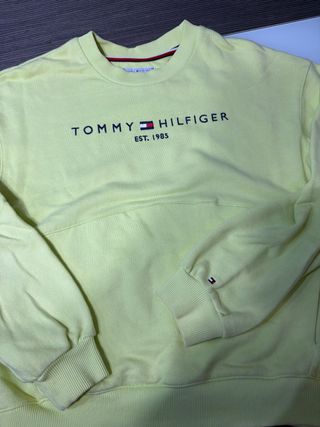 Sudadera niña Tommy Hilfiger amarilla