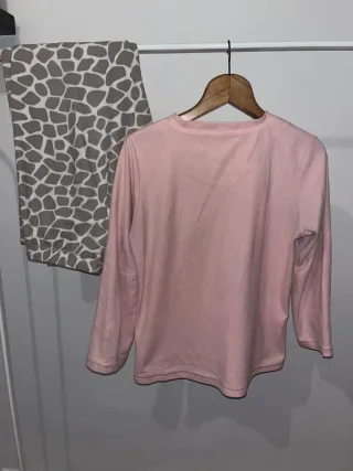 Pijama Conjunto Jirafa Rosa y Gris