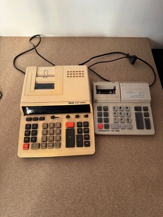 Lote 2 calculadoras con impresora para piezas ELCO