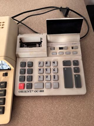 Lote 2 calculadoras con impresora para piezas ELCO