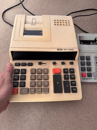 Lote 2 calculadoras con impresora para piezas ELCO