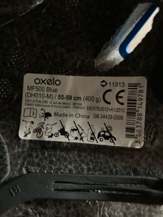 Patines en línea negros talla 40 + bolsa y casco