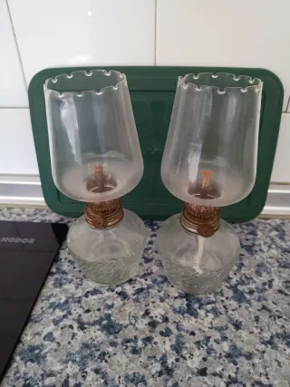 2 piccole lampade ad olio
