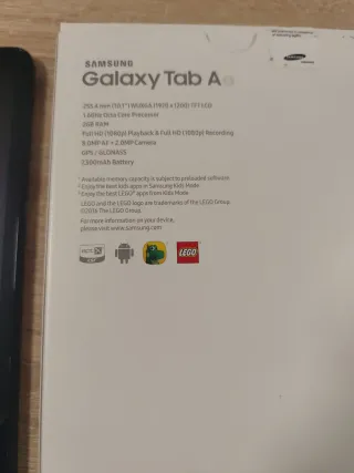 Samsung Galaxy Tab A6 Negra 10 pulgadas