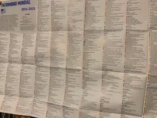 Mapa Patrimonio Mundial UNESCO 2024-2025