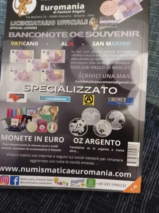 Catalogo Monete Euro 2026 ultima Emissione .