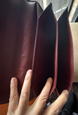 Cartier Dossier Vintage Piel Roja