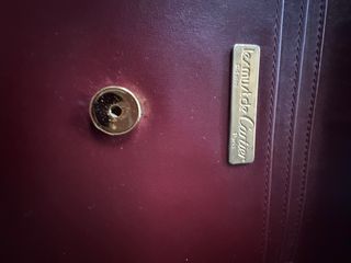 Cartier Dossier Vintage Piel Roja