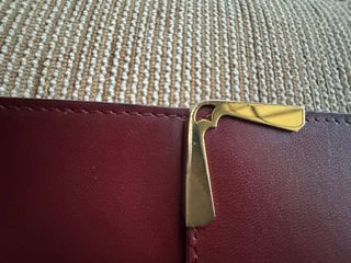 Cartier Dossier Vintage Piel Roja