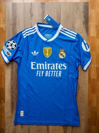 Camiseta Real Madrid Azul Adidas Talla S