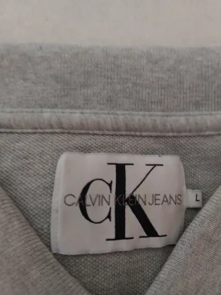 Polo Calvin Klein Jeans Grigia Taglia L