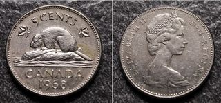 1 - 5 - 10 Cent. Canada 1963-1968-1975-1978