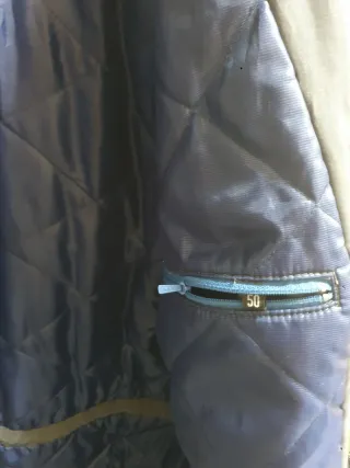 Chaquetón acolchado gris talla XL