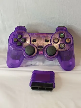 Controller Wireless PS1/PS2 Viola Trasparente