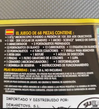 Microscopio Micro-Science con accesorios