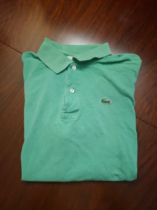 Polo Lacoste Verde Talla L