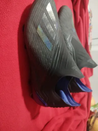 Botines Adidas Futbol Negro/Azul