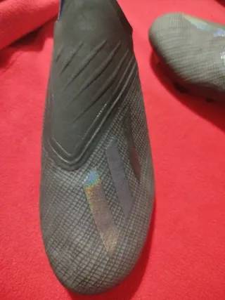 Botines Adidas Futbol Negro/Azul