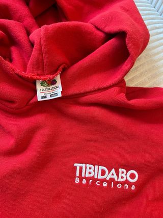 Sudadera Tibidabo Barcelona Roja