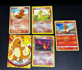 Carte Pokémon Charmander e Charmeleon