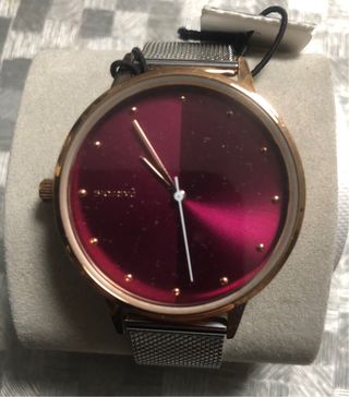 Orologio Parfois Donna Dorato e Rosso Nuovo