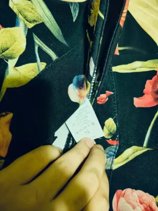 Pantaloni donna fantasia floreale taglia S