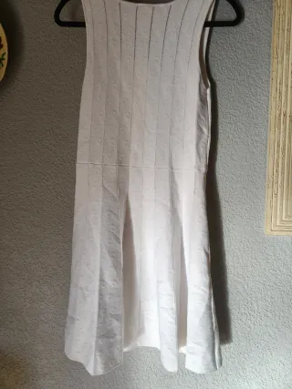 Vestido blanco de punto