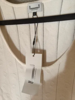 Vestido blanco de punto