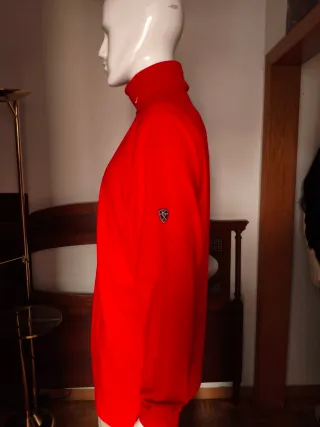 Felpa Nike Rossa con Collo Alto