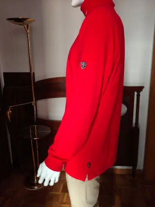 Felpa Nike Rossa con Collo Alto