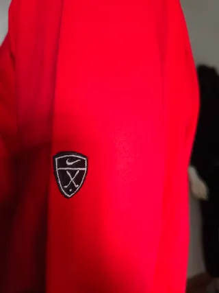 Felpa Nike Rossa con Collo Alto