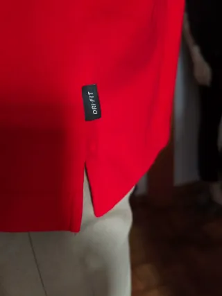 Felpa Nike Rossa con Collo Alto