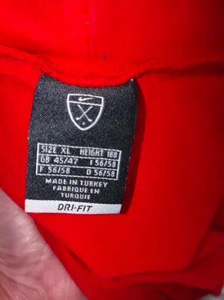 Felpa Nike Rossa con Collo Alto